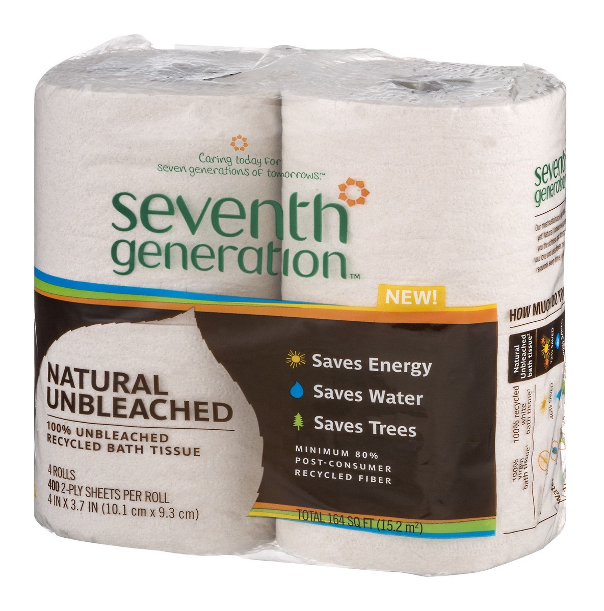 slide 5 of 9, Seventh Generation Natural Unbleached 100% Unbleached Recycled Bathroom Tissue, 4 ct