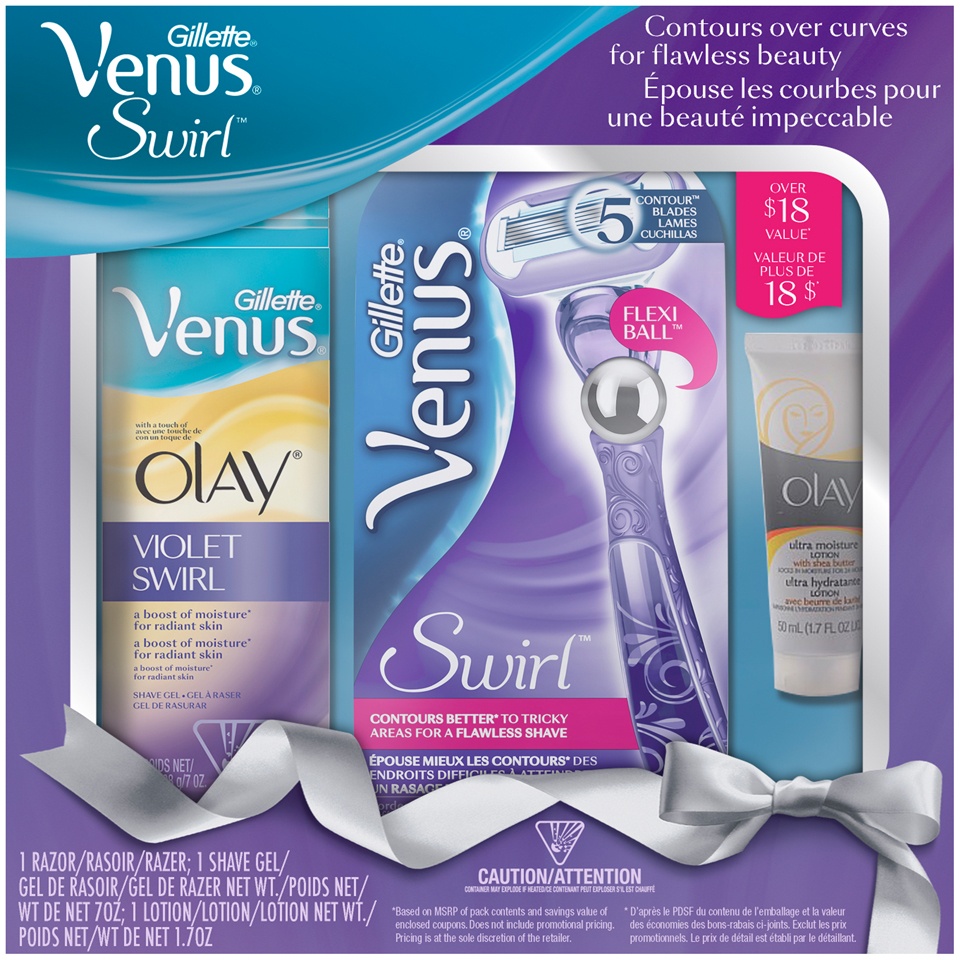 slide 1 of 1, Gillette Venus Swirl Shave Kit, 1 ct