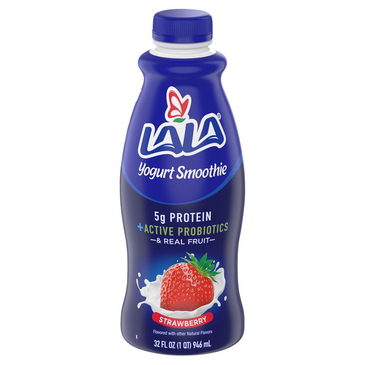 slide 8 of 10, LALA Strawberry Yogurt Smoothie 32 oz, 32 fl oz