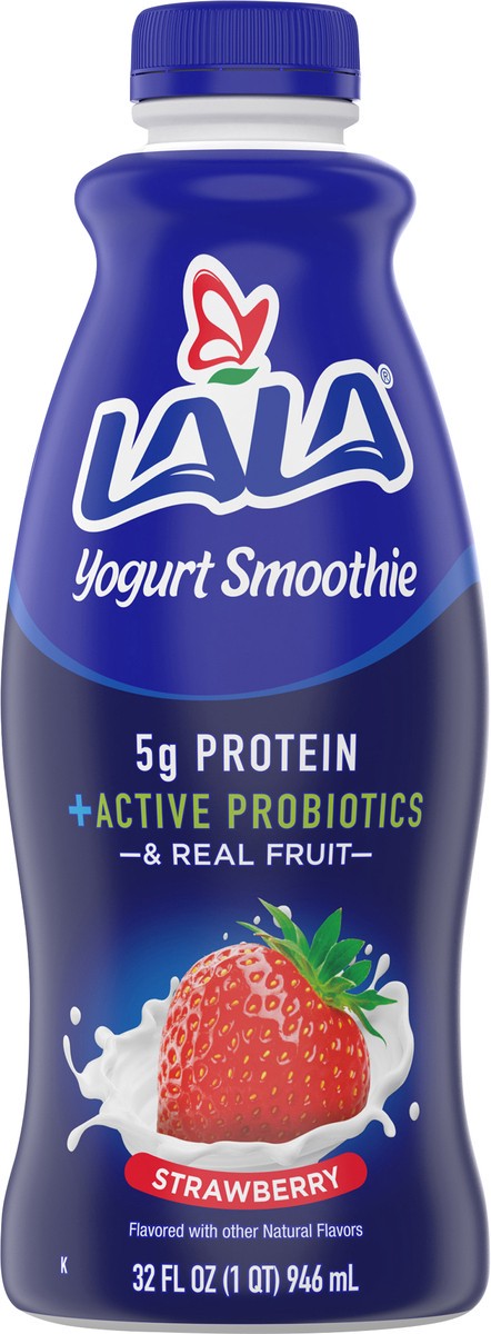slide 7 of 10, LALA Strawberry Yogurt Smoothie 32 oz, 32 fl oz