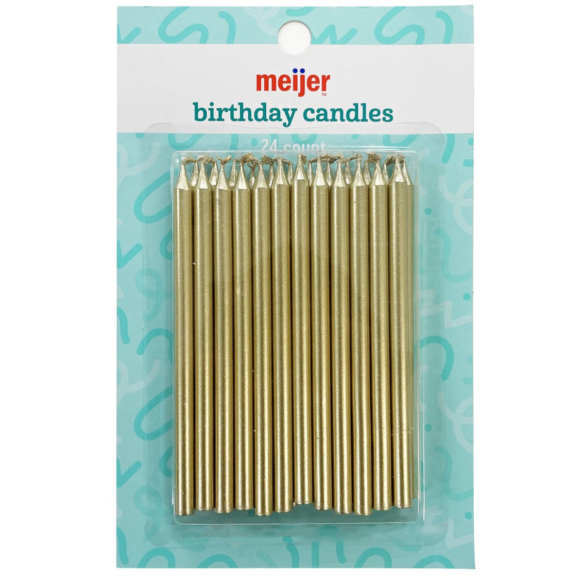 slide 1 of 1, Meijer Candles Gold, 1 ct
