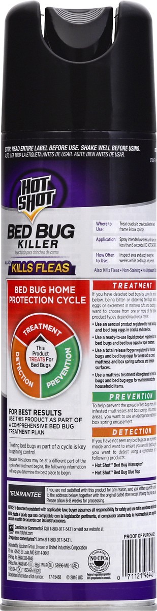 slide 2 of 11, Hot Shot Aerosol Bed Bug Killer, 17.5 oz