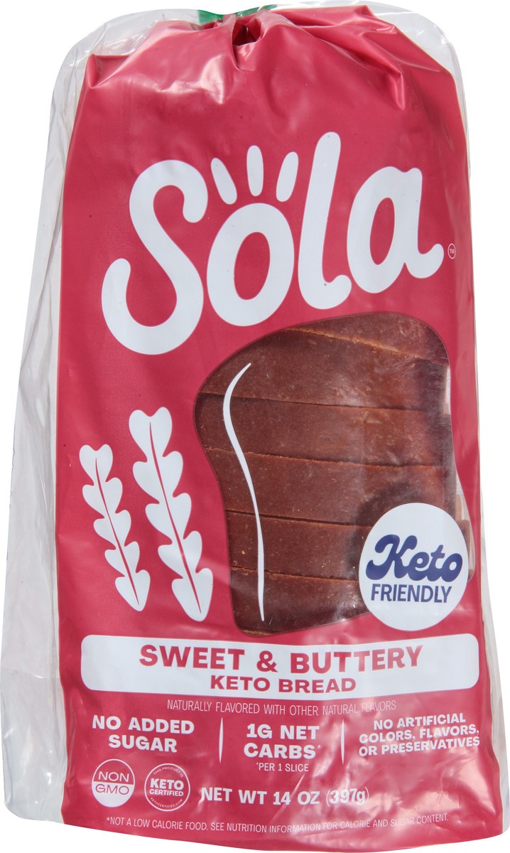 slide 3 of 9, Sola Sweet & Buttery Keto Bread 14 oz, 14 oz