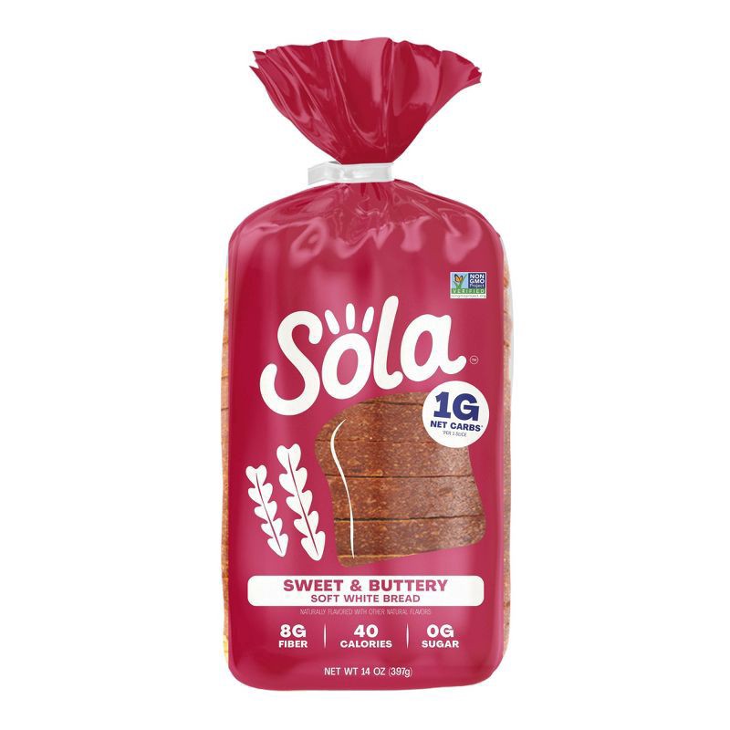 slide 1 of 9, Sola Sweet & Buttery Keto Bread 14 oz, 14 oz