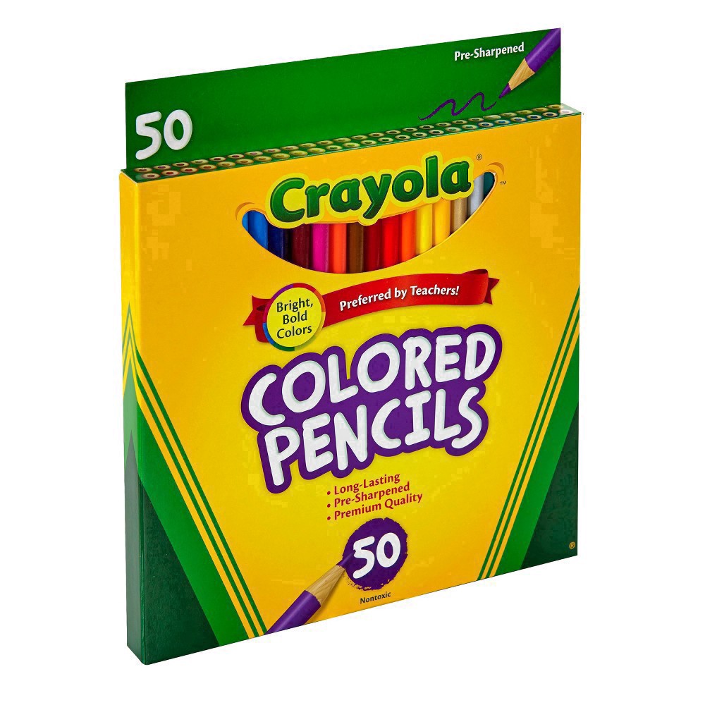 slide 25 of 49, Crayola Pre-Sharpened Colored Pencils 50 ct, 50 ct