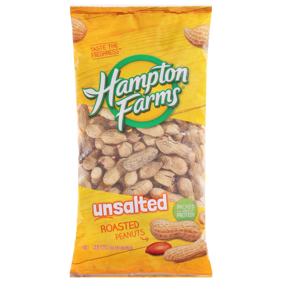 slide 1 of 6, Hampton Farms Unsalted Peanuts 10 oz, 10 oz
