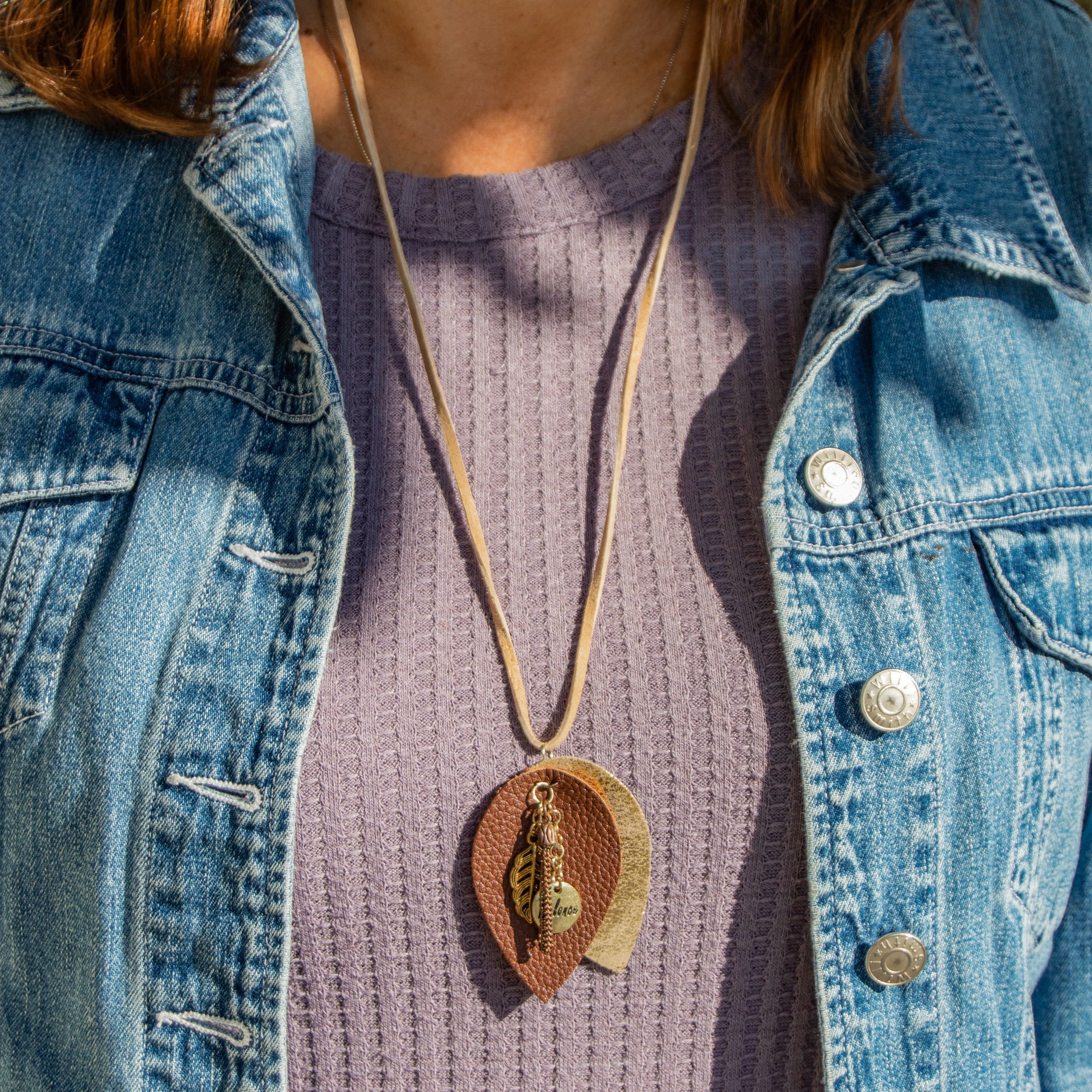 slide 2 of 4, 3.1mm Tan Flat Suede Lace By Bead Landing, 3.1mm