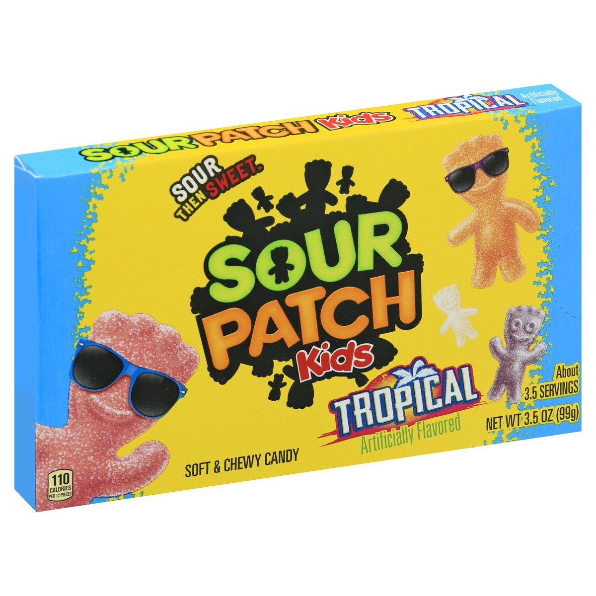 slide 6 of 9, SOUR PATCH KIDS Tropical Soft & Chewy Candy, 3.5 oz, 3.5 oz