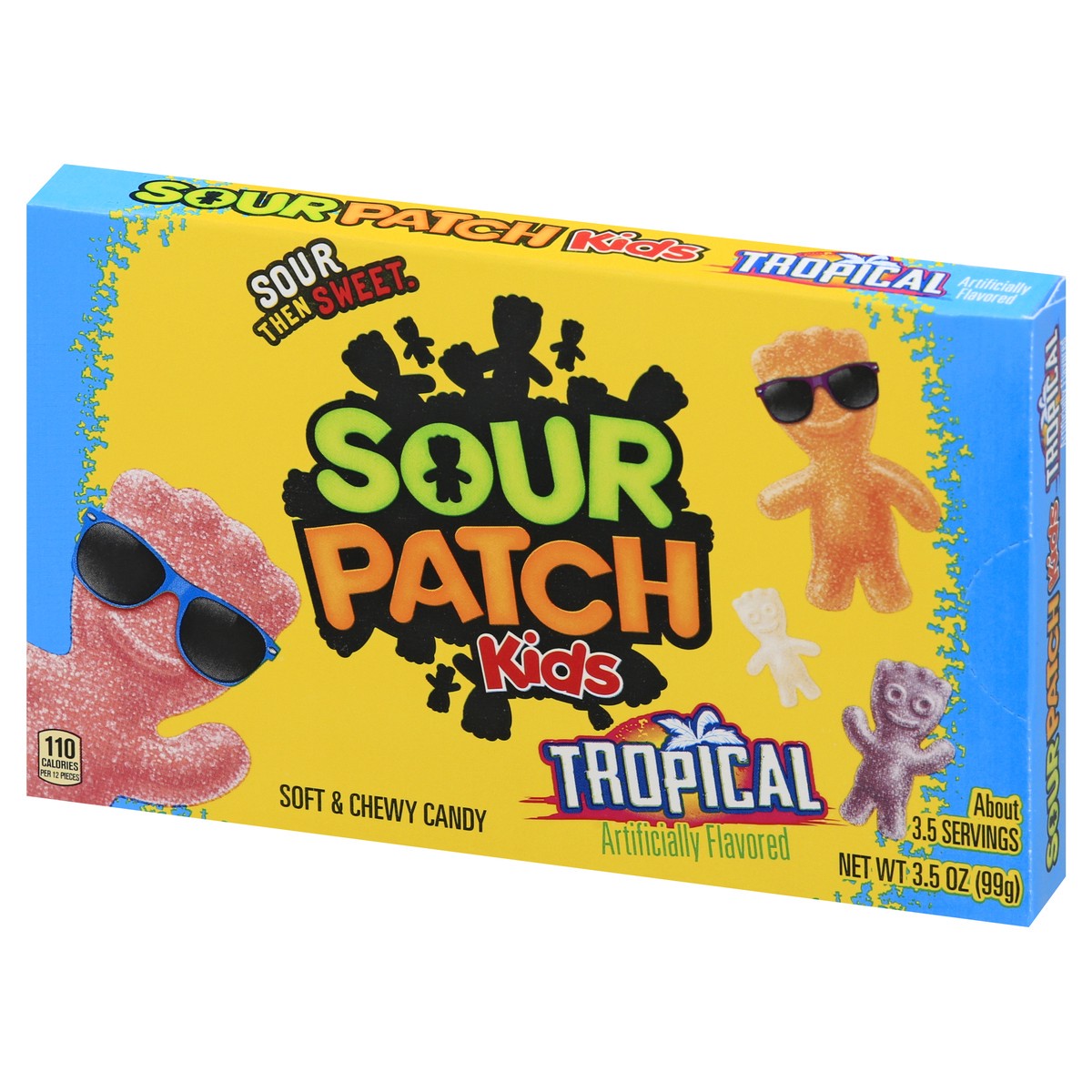 slide 7 of 9, SOUR PATCH KIDS Tropical Soft & Chewy Candy, 3.5 oz, 3.5 oz