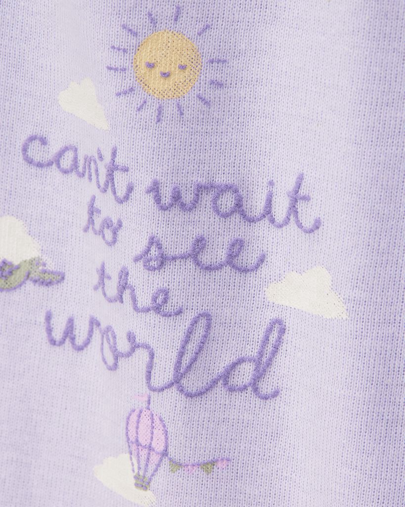 slide 4 of 4, Carter's Baby 3-Piece Ice Cream Print Little Cardigan Set - White/Purple White/Purple 6M, 3 pc