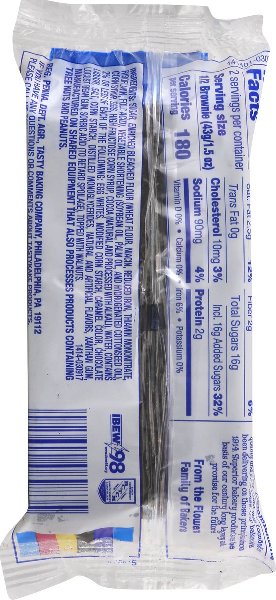 slide 7 of 8, Tastykake Iced Walnut Brownies, 3 oz pk