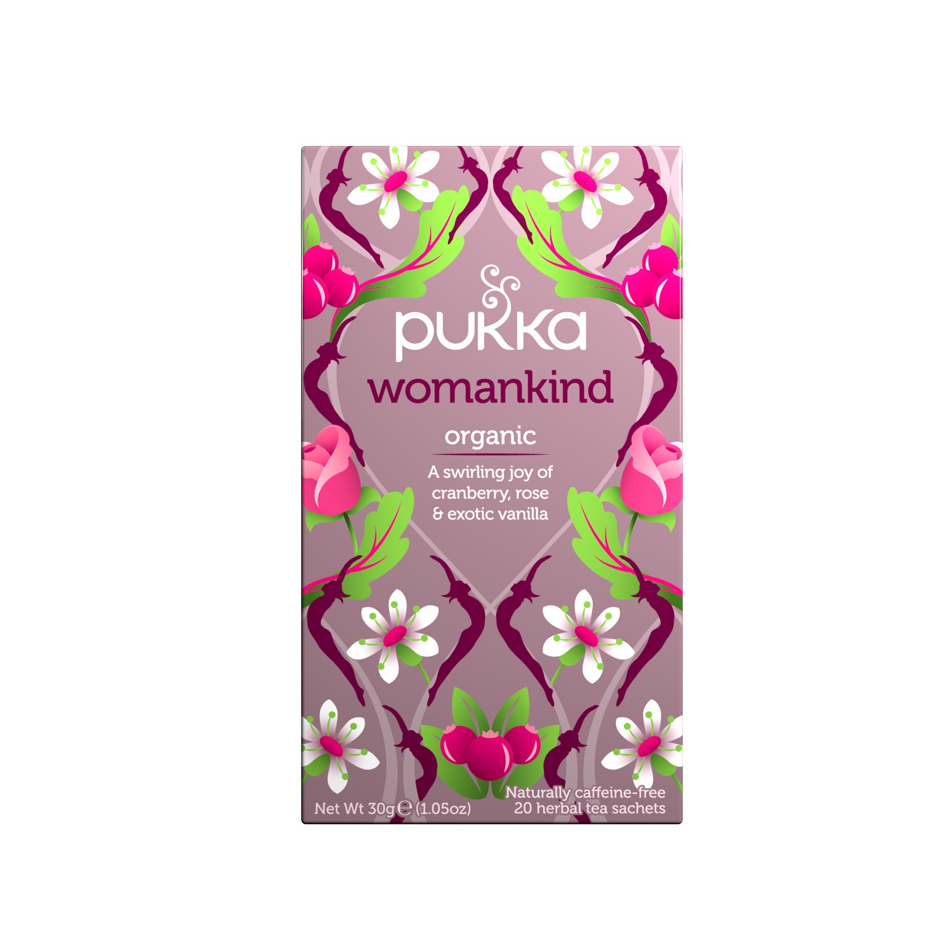 slide 1 of 1, Pukka Organic Herbal Tea, Womankind Tea,, 20 Tea Bags - 20 ct, 20 ct