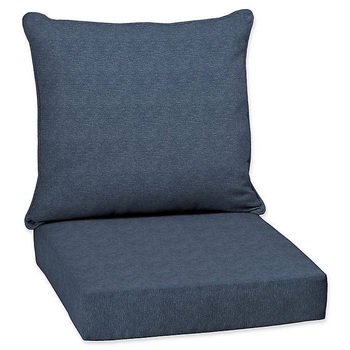 slide 1 of 1, Arden Selections Solid Outdoor Deep Seat Cushions - Denim Blue, 1 ct