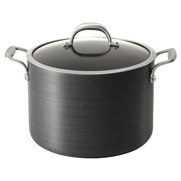 slide 1 of 1, Grand Gourmet Hard Anodized Stock Pot, 8 qt