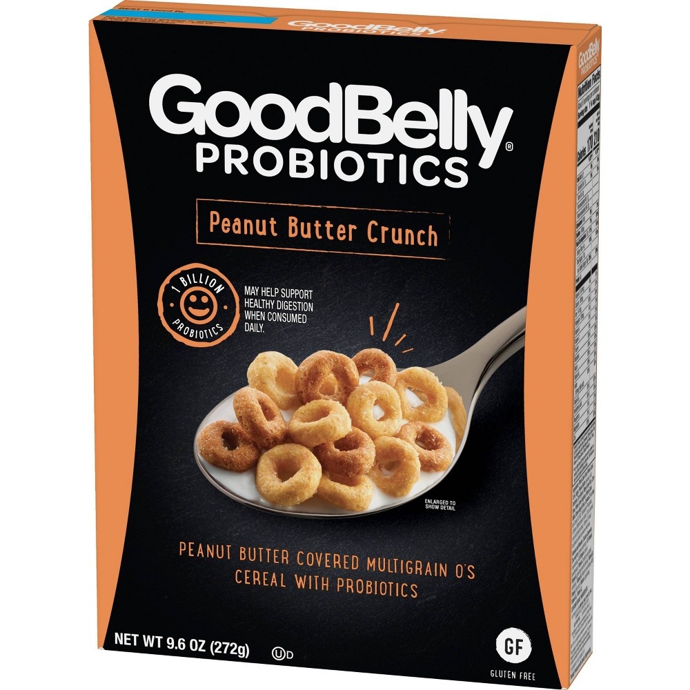 slide 3 of 3, GoodBelly Peanut Butter Crunch Os Cereal, 9.6 oz