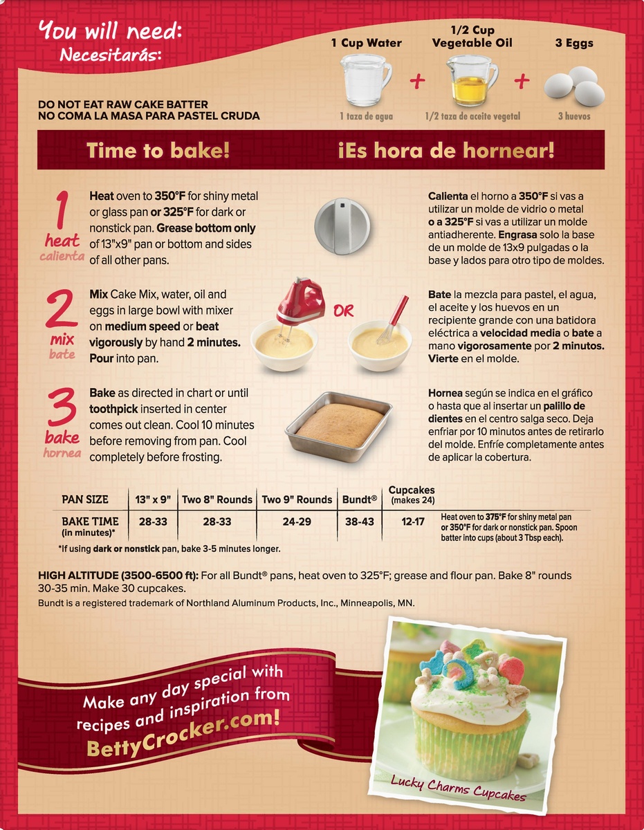 slide 10 of 10, Betty Crocker Super Moist Lemon Cake Mix, 15.25 oz, 15.25 oz