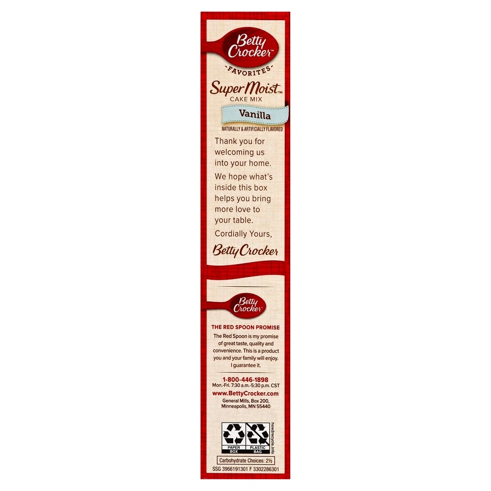 slide 2 of 4, Betty Crocker SuperMoist Vanilla Cake Mix, 15.25 oz