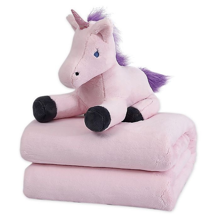 weighted plush unicorn throw pillow