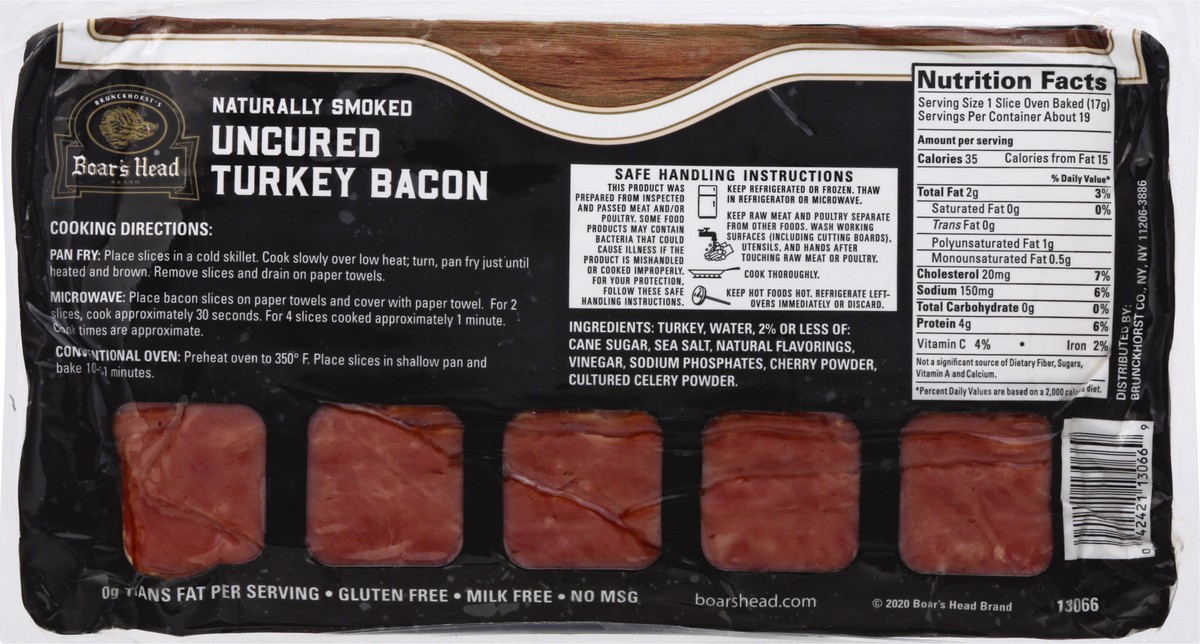 slide 5 of 9, Boar's Head Turkey Bacon, 