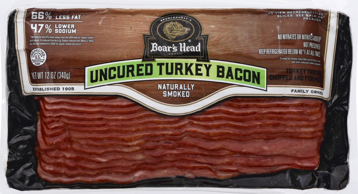 slide 6 of 9, Boar's Head Turkey Bacon, 