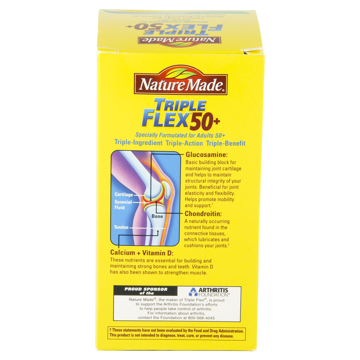 slide 6 of 6, Nature Made TripleFlex 50+ Triple Strength Caplets, 120 ct