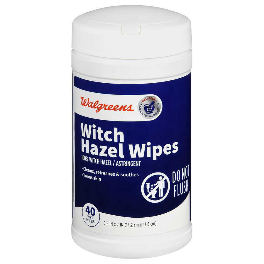 slide 1 of 5, Walgreens Witch Hazel Wipes, 40 ct
