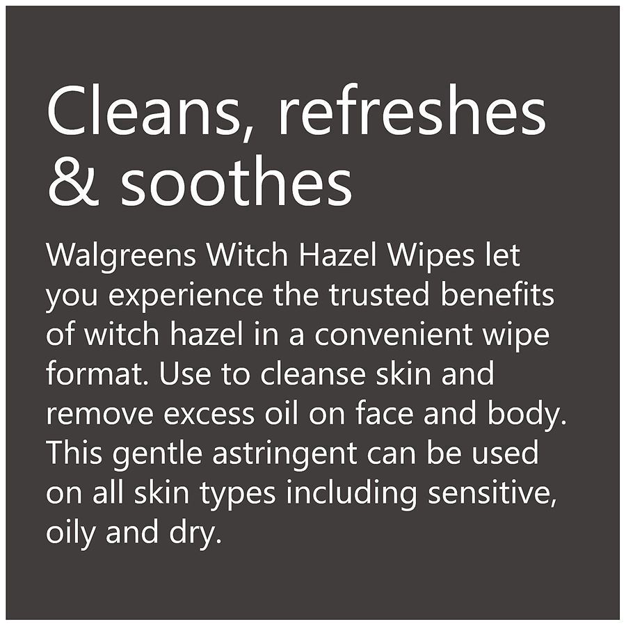 slide 3 of 5, Walgreens Witch Hazel Wipes, 40 ct
