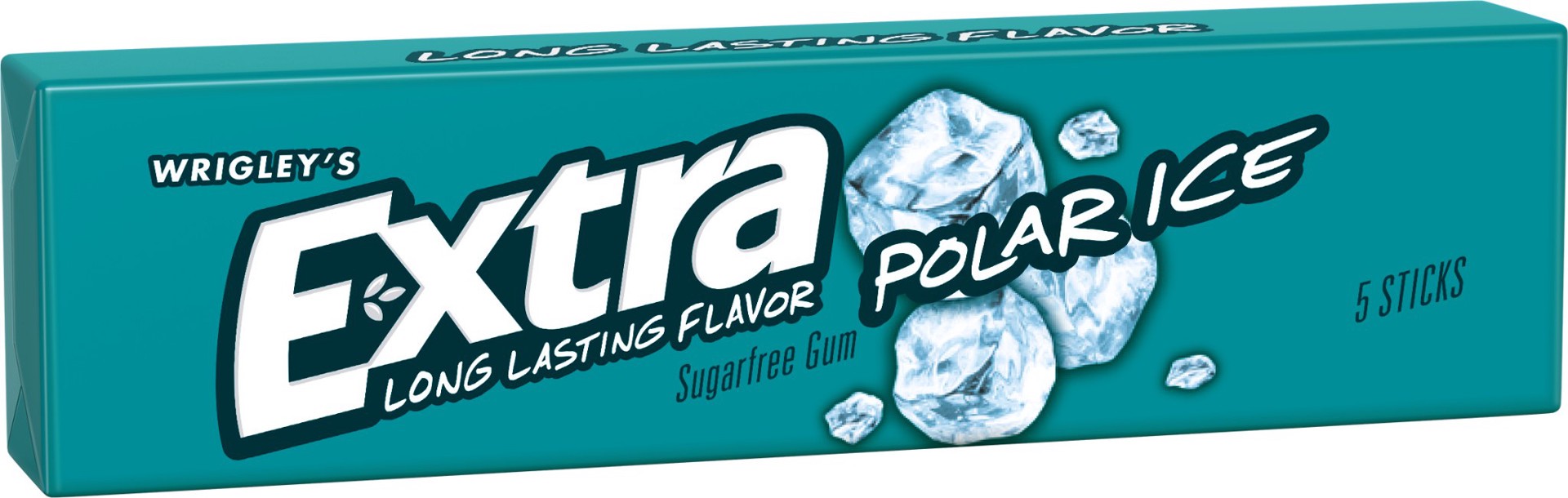 slide 3 of 3, EXTRA Gum Polar Ice Sugar Free Chewing Gum Bulk Pack, 5 Stick (Pack of 4), 20 ct