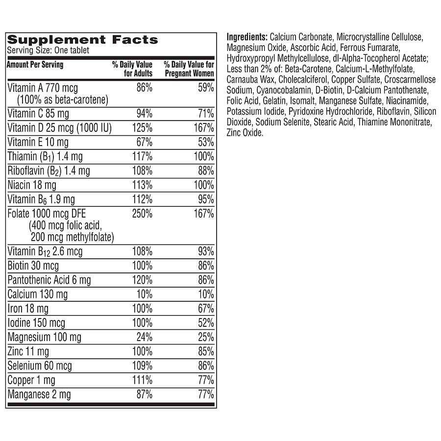 slide 5 of 5, One A Day Pregnancy Planning Multivitamin, 60 ct