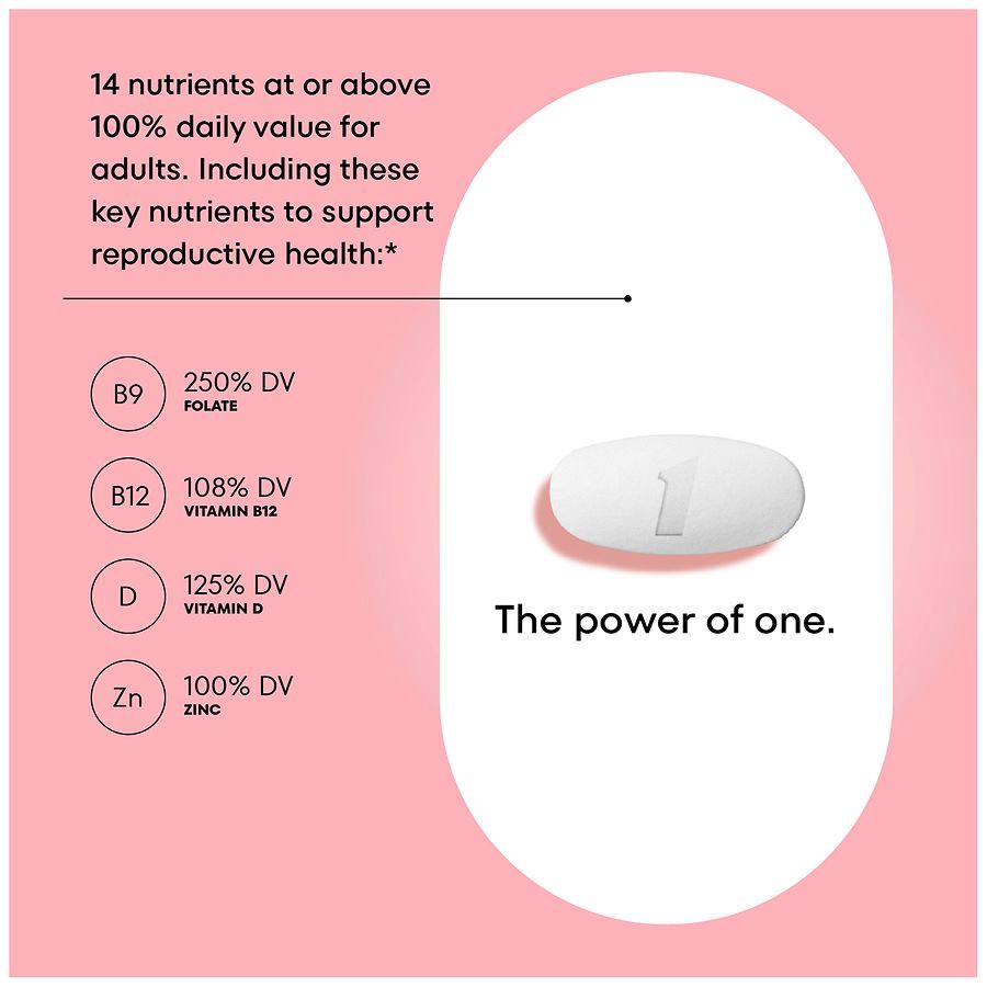 slide 4 of 5, One A Day Pregnancy Planning Multivitamin, 60 ct