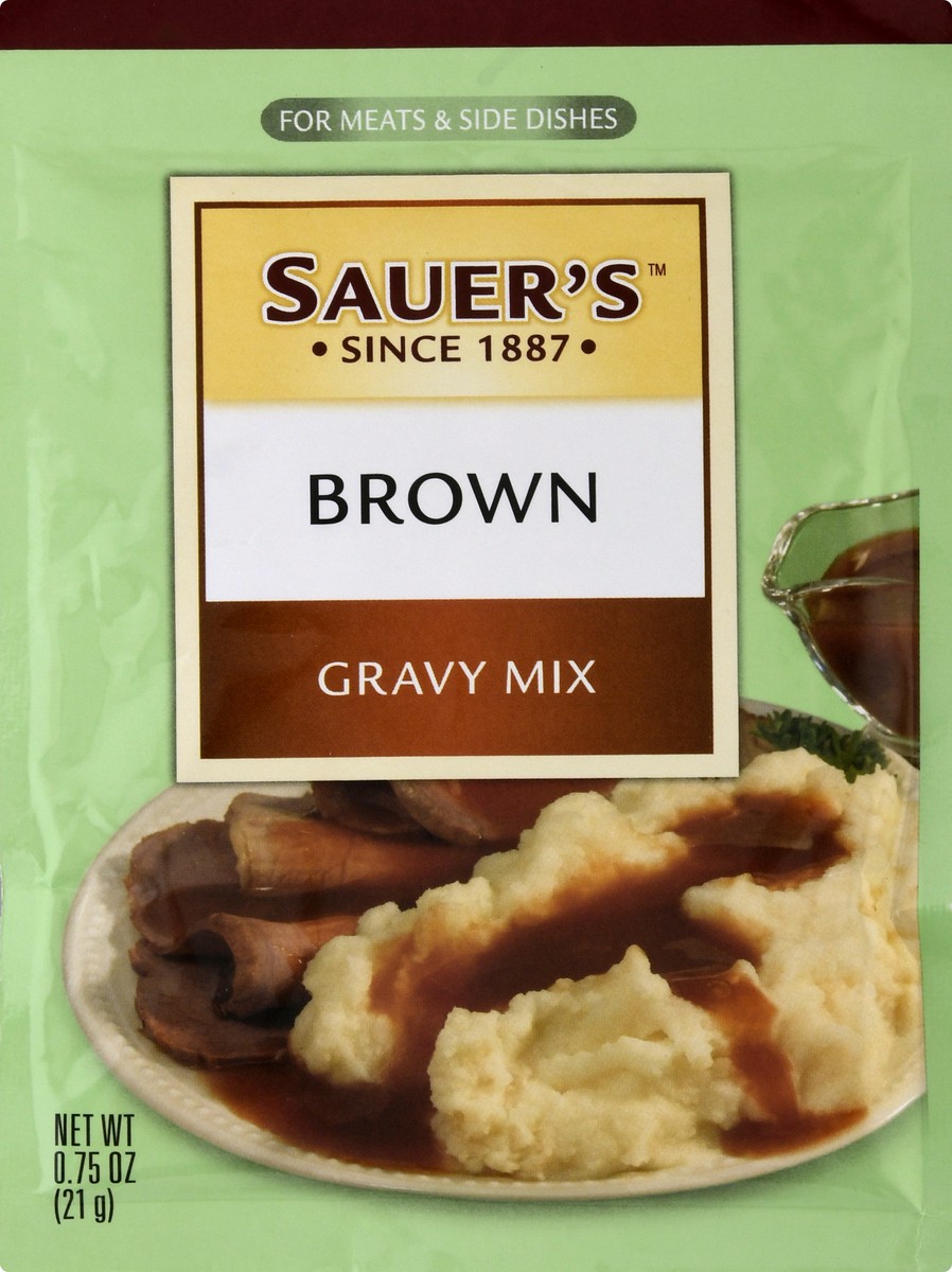 slide 5 of 9, Sauer's Brown Gravy Mix 0.75 oz, 0.75 oz