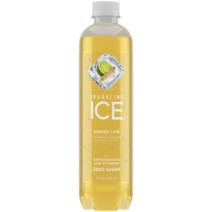 slide 1 of 6, Sparkling ICE Ginger Lime Bottle, 17 fl oz