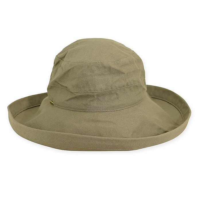 slide 1 of 1, Scala Women's Big Brim Cotton Sun Hat - Olive, 1 ct