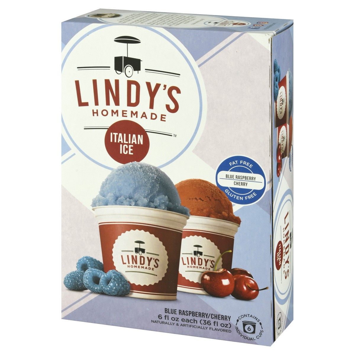 slide 3 of 4, Lindy's Homemade Blue Raspberry/Cherry Italian Ice Cup/Tub/Bowl 36 fl oz, 36 fl oz