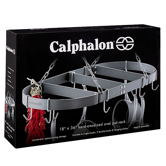 slide 5 of 5, Calphalon Collector's Edition Oval Ceiling Pot Rack, 1 ct