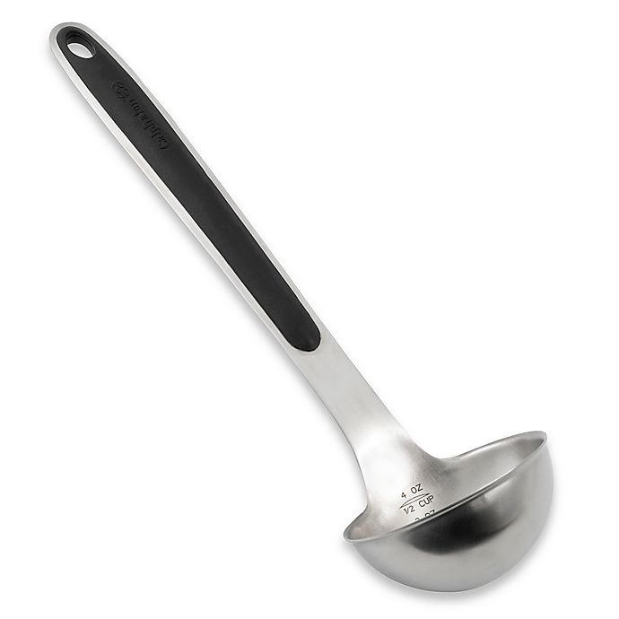 slide 1 of 1, Calphalon Stainless Steel Ladle with Grip Anywhere Handle, 1 ct