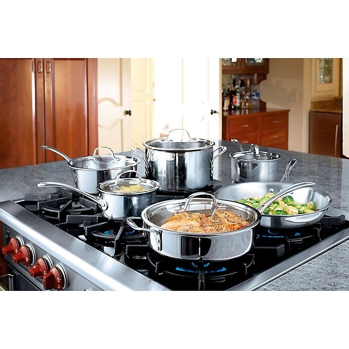 slide 2 of 5, Calphalon Tri-Ply Stainless Steel Cookware Set, 13 ct