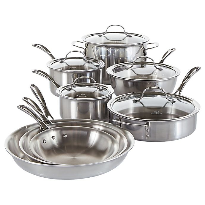 slide 4 of 5, Calphalon Tri-Ply Stainless Steel Cookware Set, 13 ct