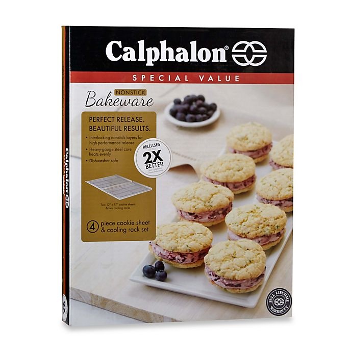 slide 4 of 4, Calphalon Nonstick Cookie Sheet Set, 4 ct