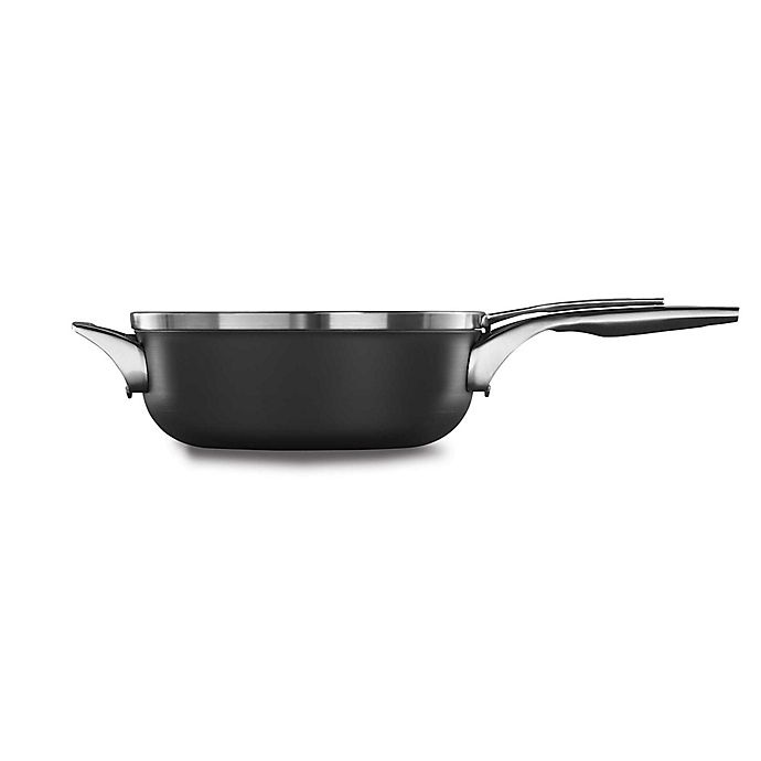 slide 5 of 7, Calphalon Premier Space Saving Hard Anodized Nonstick Covered Chef's Pan, 2.5 qt