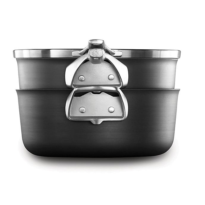 slide 6 of 6, Calphalon Premier Space Saving Hard Anodized Nonstick Covered Chef's Pan, 4 qt
