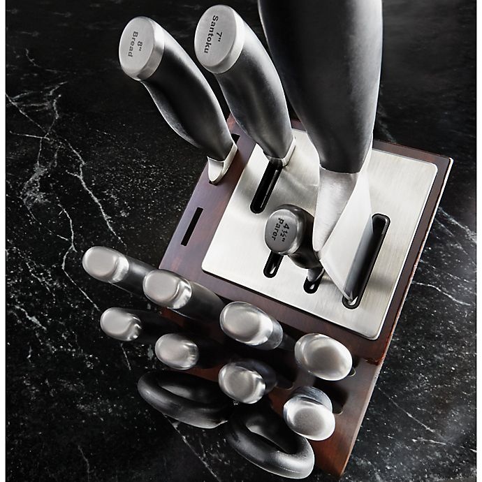 slide 2 of 5, Calphalon Contemporary Self-Sharpening Cutlery Set with SharpIN Technology, 15 ct