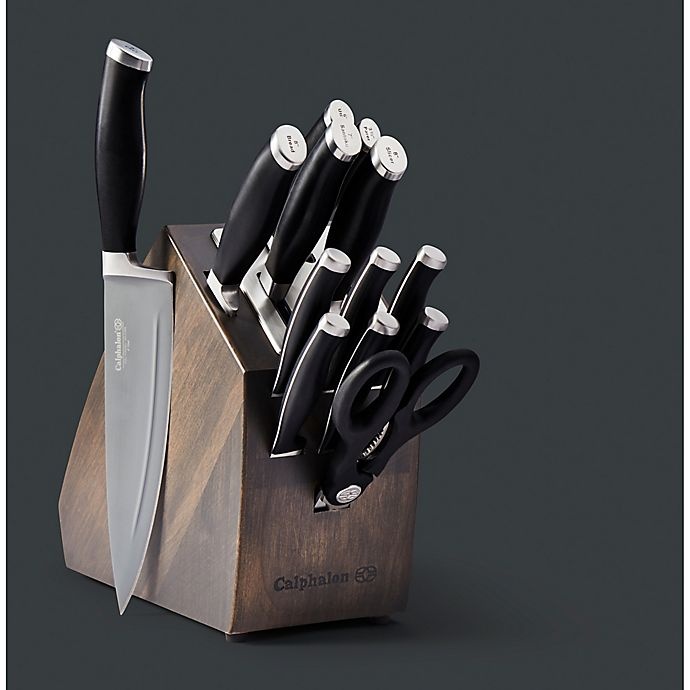 slide 5 of 7, Calphalon Contemporary SharpIn Nonstick Knife Block Set, 14 ct