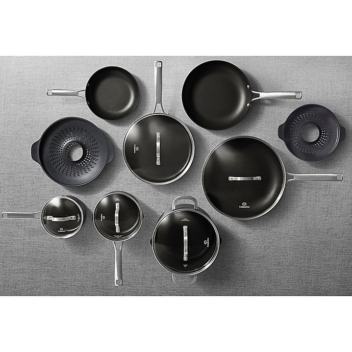 slide 13 of 14, Calphalon Classic Nonstick Cookware Set with No-Boil-Over Inserts, 14 ct