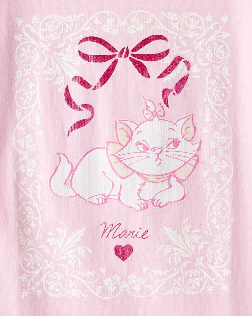 slide 2 of 2, Carter's Kid Marie Cat Short-Sleeve Graphic Tee - Pink Pink 5, 1 ct