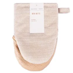 Haven & Key Haven + Key Mini Silicone Oven Mitts - Cream