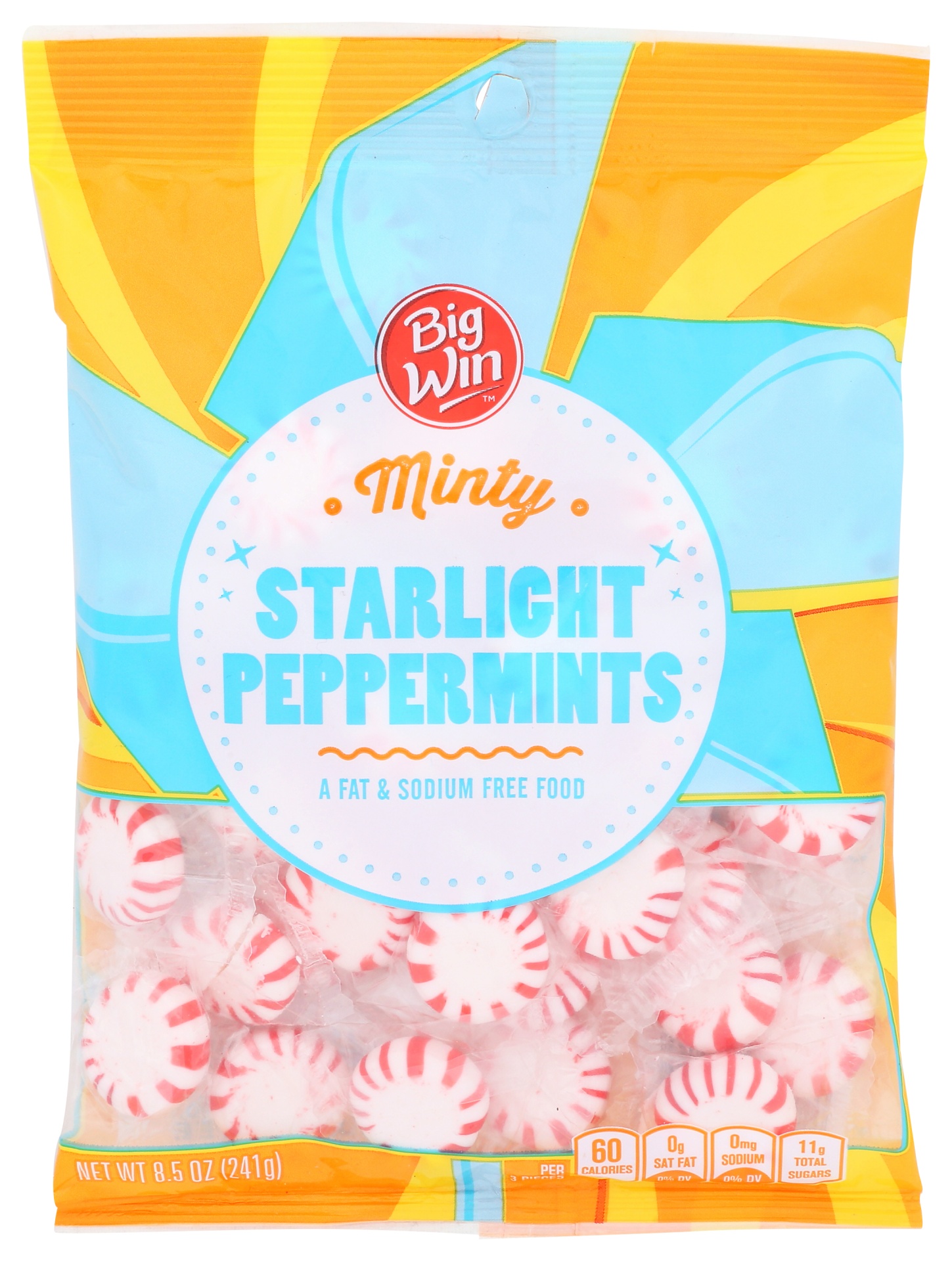 slide 1 of 4, Big Win Peppermint Starlights, 8.5 oz