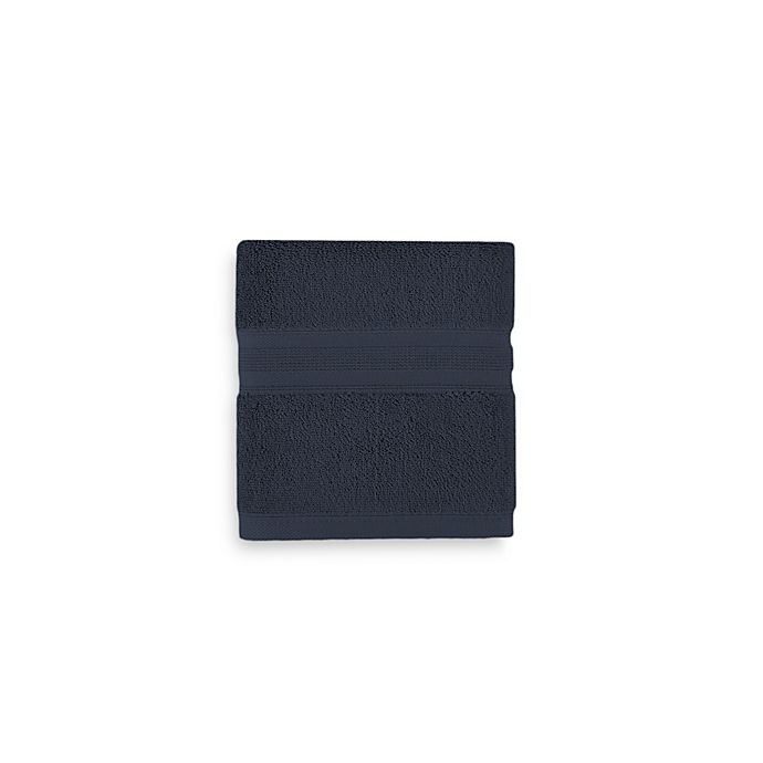 slide 1 of 15, Wamsutta Icon PimaCott Hand Towel - Midnight, 1 ct