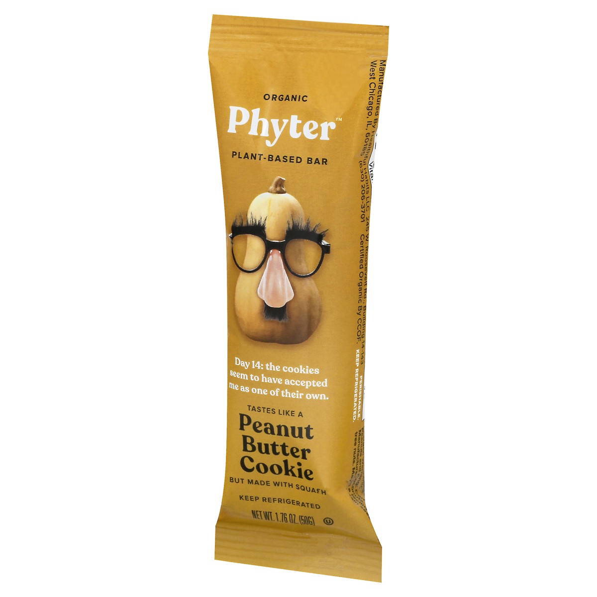 slide 6 of 12, Phyter Organic Peanut Butter Cookie Plant-Based Bar 1.76 oz, 1.76 oz