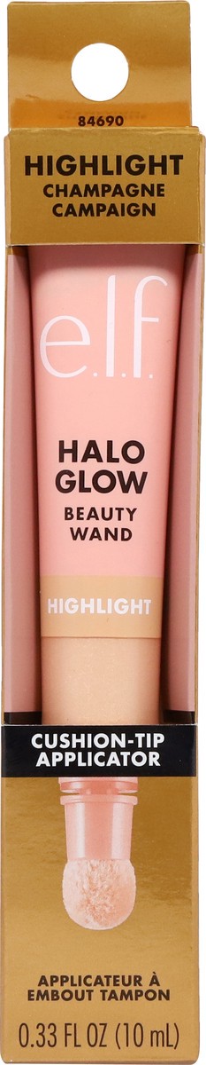 slide 11 of 12, e.l.f. Champagne Campaign Halo Glow Cushion-Tip Applicator Highlight 0.33 fl oz, 0.33 fl oz